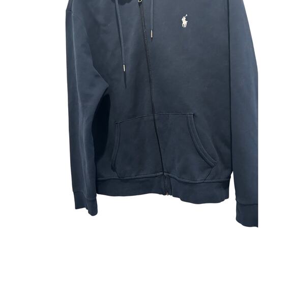 POLO Ralph Lauren Men’s Navy Full Zip Hoodie Size L Preppy Outerwear - Picture 3 of 8